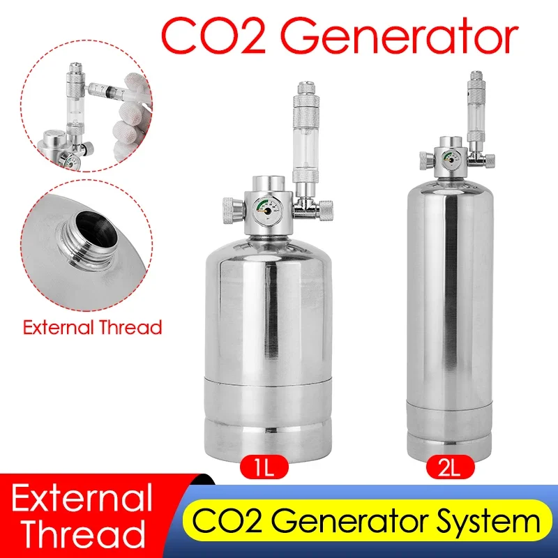 Planted Aquarium Co2 System - 1L/2L akwarium zestaw generatora CO2 akwarium