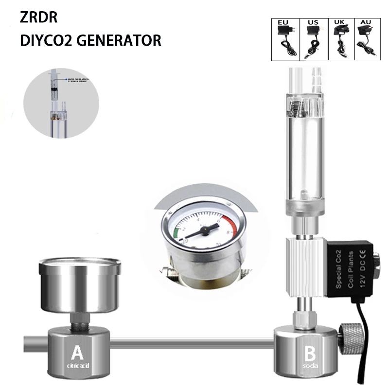 Planted Aquarium Co2 System - Zestaw do samodzielnego montażu reaktora CO2