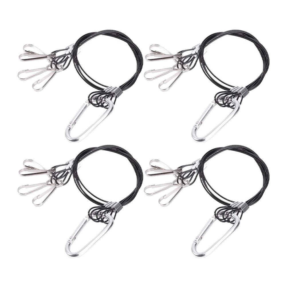 Planted Aquarium Hanging Light - 4 sztuki stalowych wieszaków z linką