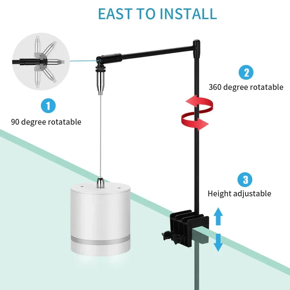 Lampa wiszący klips LED do akw – Planted Aquarium Hanging Light recenzja i cena