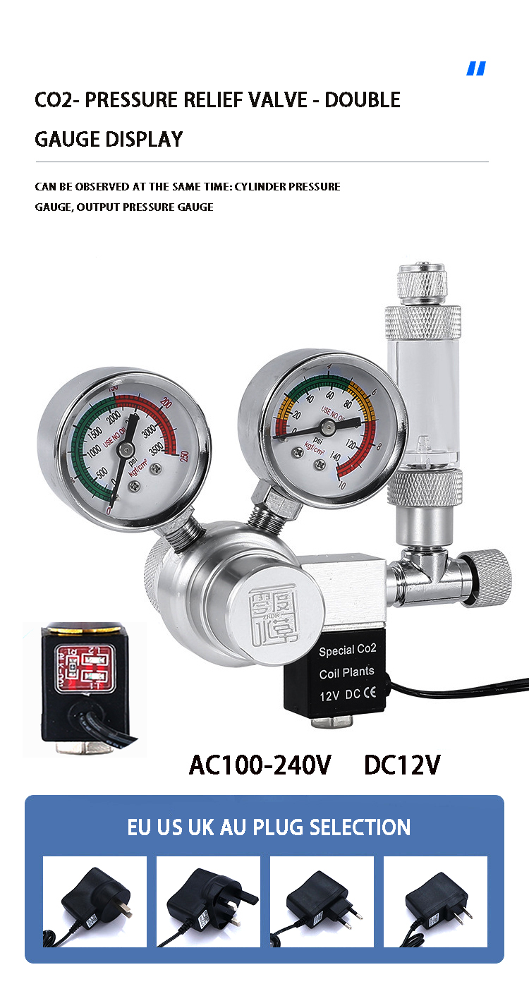 Akwarium regulator CO2 zawór e – Planted Aquarium Co2 System recenzja i cena